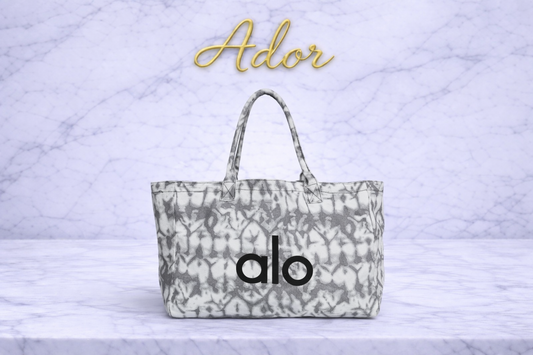 Alo Yoga Grey Tiedye Iconic Shopper Tote
