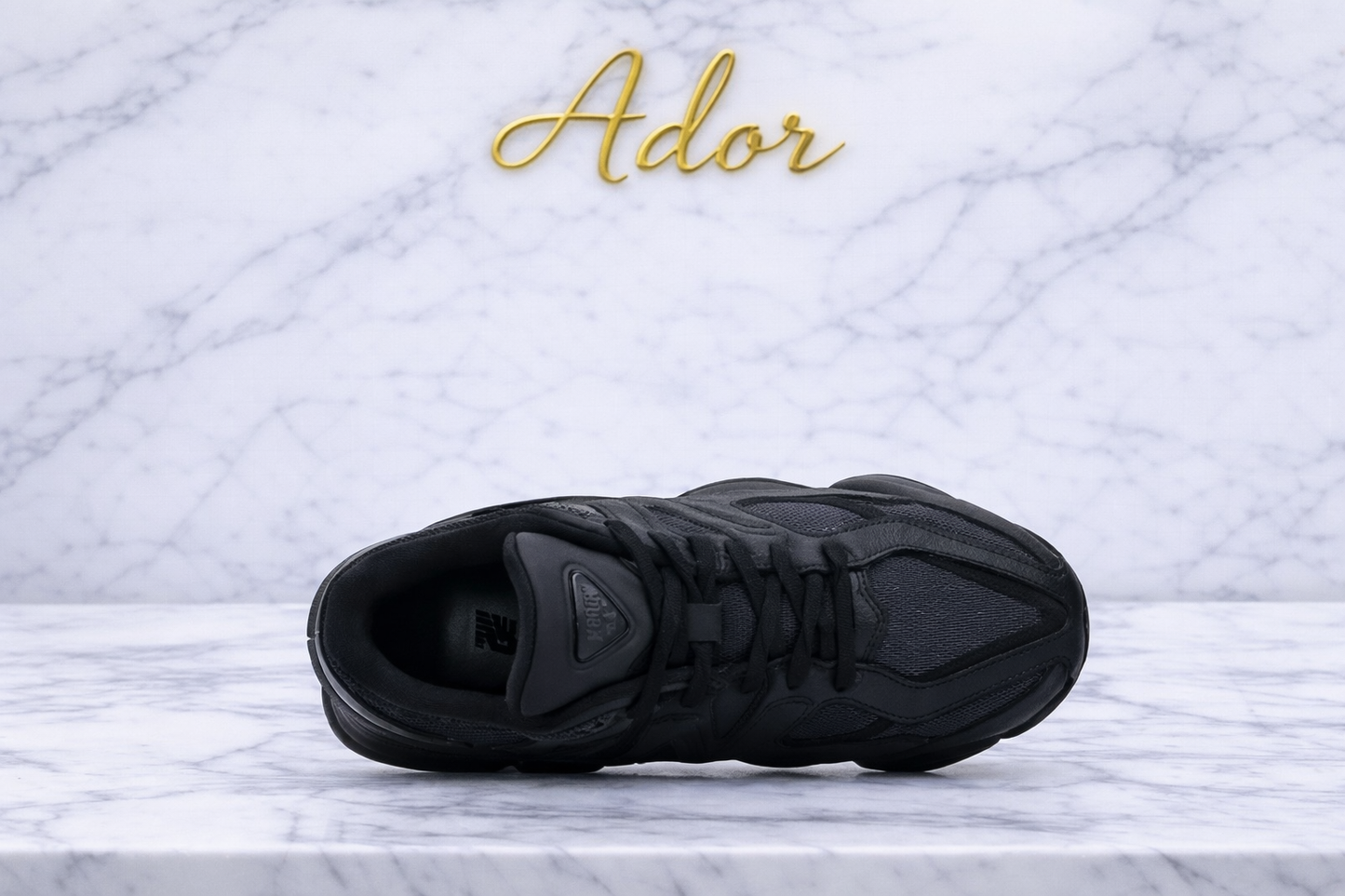 New Balance 9060 Triple Black Leather